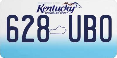 KY license plate 628UBO