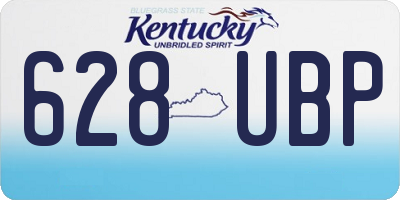KY license plate 628UBP
