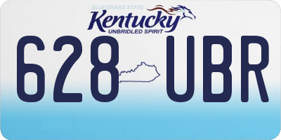 KY license plate 628UBR