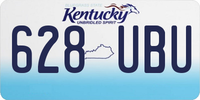KY license plate 628UBU