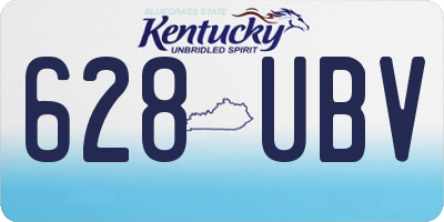 KY license plate 628UBV