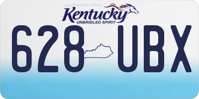 KY license plate 628UBX
