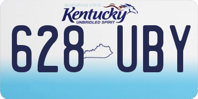 KY license plate 628UBY