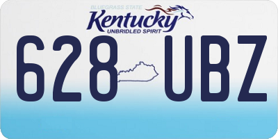 KY license plate 628UBZ