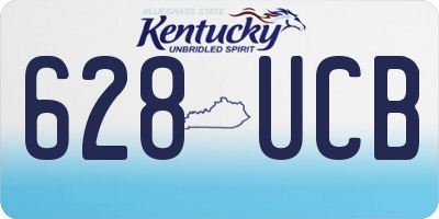 KY license plate 628UCB