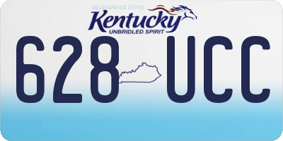 KY license plate 628UCC
