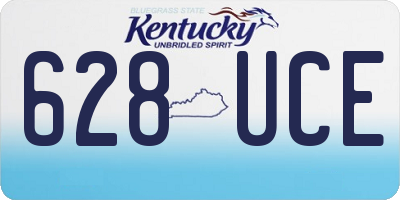KY license plate 628UCE