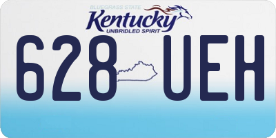 KY license plate 628UEH