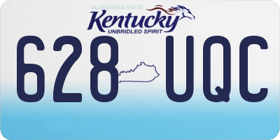 KY license plate 628UQC