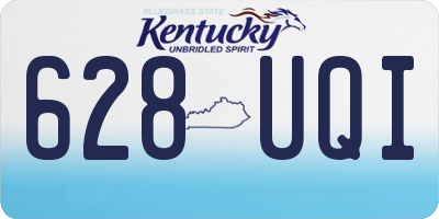 KY license plate 628UQI