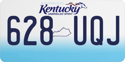 KY license plate 628UQJ