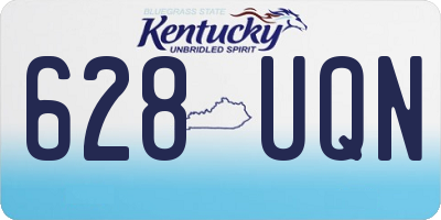 KY license plate 628UQN