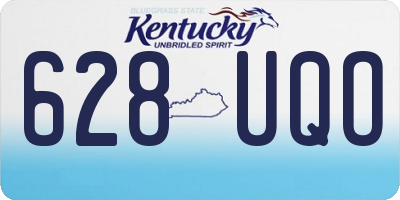 KY license plate 628UQO