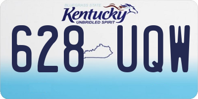 KY license plate 628UQW
