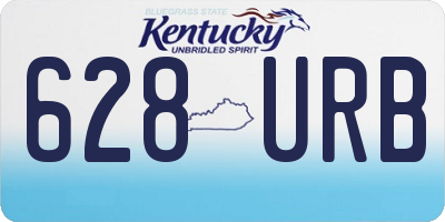 KY license plate 628URB