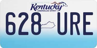KY license plate 628URE