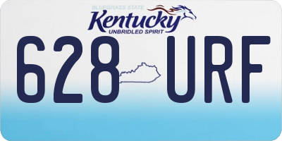 KY license plate 628URF