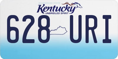 KY license plate 628URI