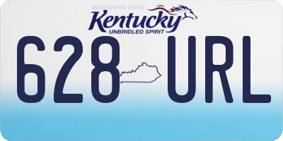 KY license plate 628URL