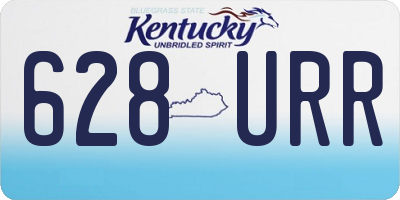 KY license plate 628URR