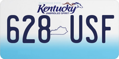 KY license plate 628USF