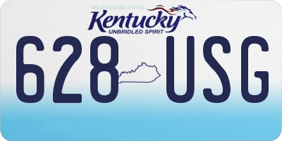 KY license plate 628USG