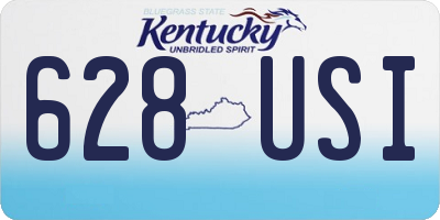 KY license plate 628USI