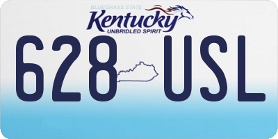 KY license plate 628USL
