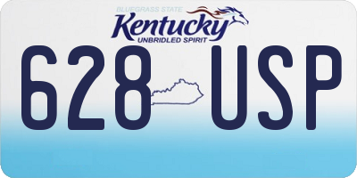KY license plate 628USP