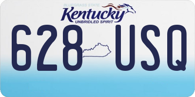 KY license plate 628USQ