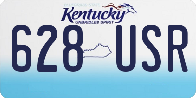 KY license plate 628USR