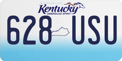 KY license plate 628USU