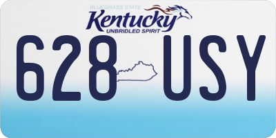KY license plate 628USY