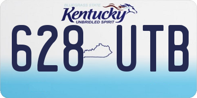 KY license plate 628UTB
