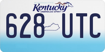 KY license plate 628UTC