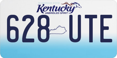 KY license plate 628UTE