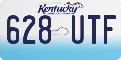 KY license plate 628UTF