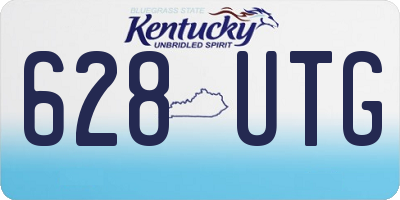 KY license plate 628UTG