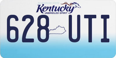 KY license plate 628UTI