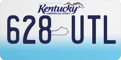 KY license plate 628UTL