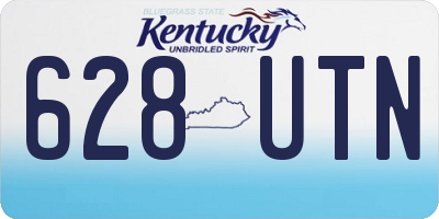 KY license plate 628UTN