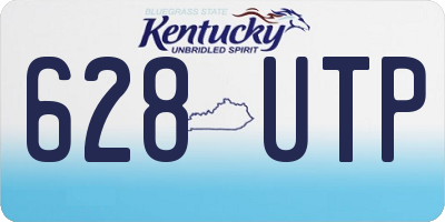 KY license plate 628UTP