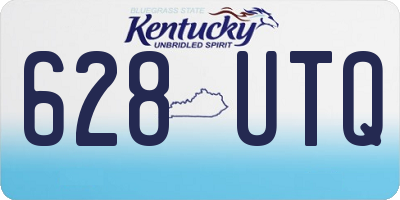 KY license plate 628UTQ