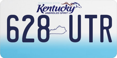 KY license plate 628UTR