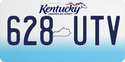 KY license plate 628UTV