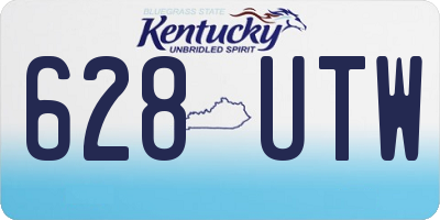 KY license plate 628UTW
