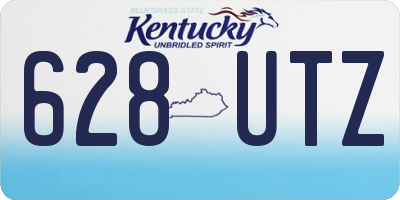KY license plate 628UTZ