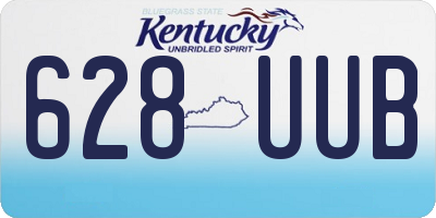 KY license plate 628UUB