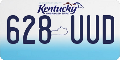 KY license plate 628UUD