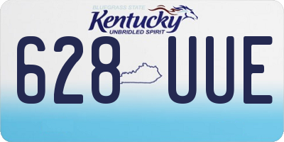 KY license plate 628UUE